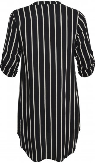 Kaffe Curve Milana Shirt Obleka Črna / Chalk črta - Obleke - 