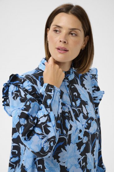 Kaffe Curve Sasja Obleka Blue Snake Flower - Obleke - 