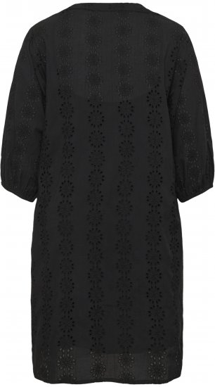 Kaffe Curve Dina Dress Black Deep - Midi obleke - 