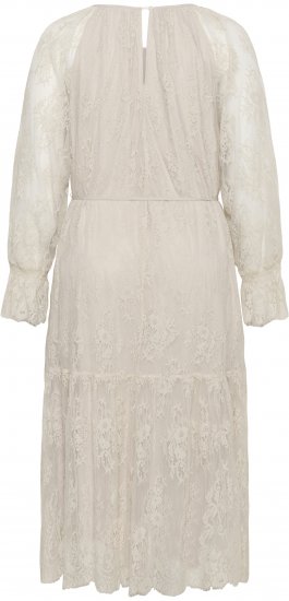 Kaffe Curve Amalie Lace Dress Moonbeam - Midi obleke - 
