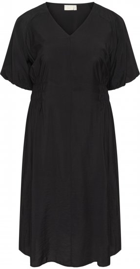 Kaffe Curve Neela Dress Black - Midi obleke - 