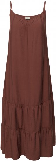 Kaffe Curve Emilia Dress Henna Brown - Maxi obleke - 