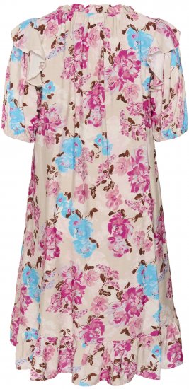 Kaffe Curve Hayley Dress Multi Color Flower - Midi obleke - 