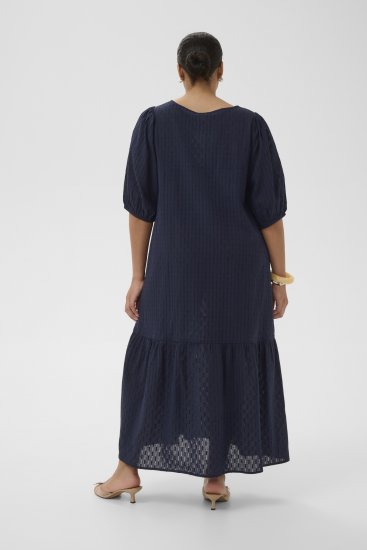 Kaffe Curve Thea Dress Midnight Marine - Maxi obleke - 