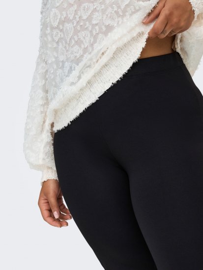 Only Carmakoma Pever Flared Pants Black - Hlače - 