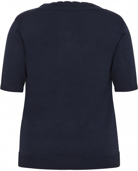 Kaffe Curve Leani Knitted Pullover Midnight Marine - Pleten puloverji - 