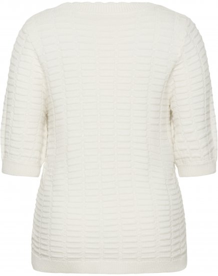 Kaffe Curve Lotia Pullover Chalk - Pleten puloverji - 