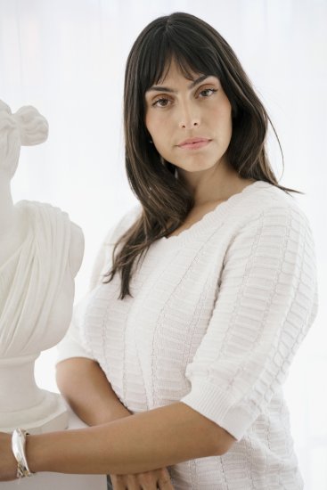 Kaffe Curve Lotia Pullover Chalk - Pleten puloverji - 