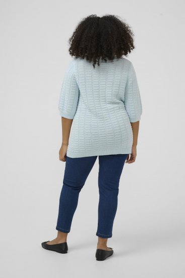 Kaffe Curve Lotia Pullover Nantucket Breeze Blue - Pleten puloverji - 