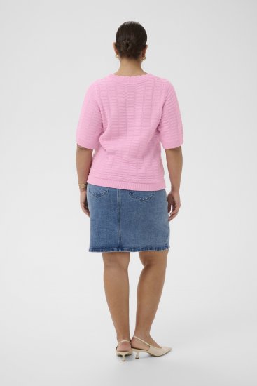 Kaffe Curve Lotia Pullover Pink Frosting - Pleten puloverji - 