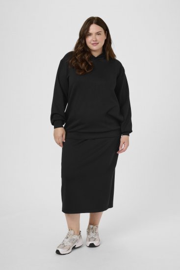 Kaffe Curve Annita Sweatshirt Black - Puloverji s kapuco - 