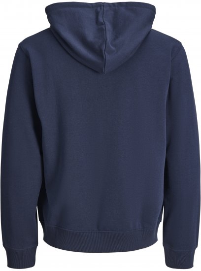 Jack & Jones College Logo Hoodie Navy - Puloverji & jopice - Moški Puloverji & Jopice za Močnejše Postave