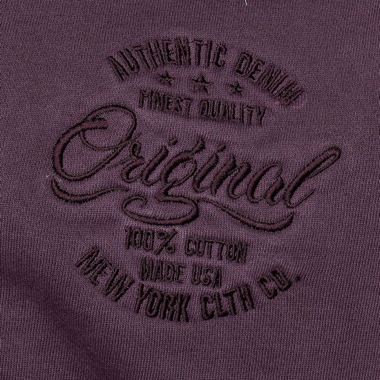Kam Jeans 7082 Garment DYE with Zipper Hoodie Purple - Puloverji & jopice - Moški Puloverji & Jopice za Močnejše Postave