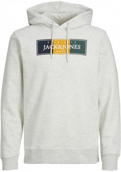 Jack & Jones Codyy Hoodie White - Puloverji & jopice - Moški Puloverji & Jopice za Močnejše Postave
