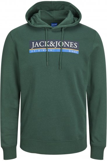 Jack & Jones Codyy Hoodie Green - Puloverji & Jopice - Moški Puloverji & Jopice za Močnejše Postave