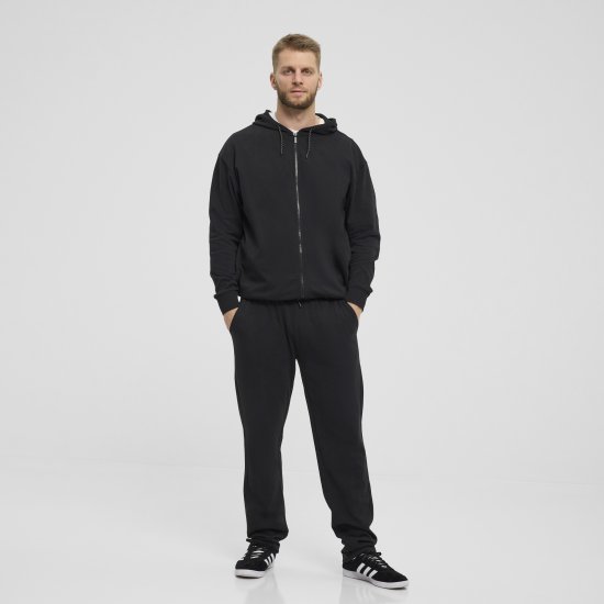North Latitude Denim Hooded Full-Zip Sweatshirt Black TALL - TALL puloverji - 