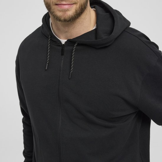 North Latitude Denim Hooded Full-Zip Sweatshirt Black TALL - TALL puloverji - 