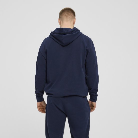 North Latitude Denim Hooded Full-Zip Sweatshirt Navy TALL - TALL puloverji - 