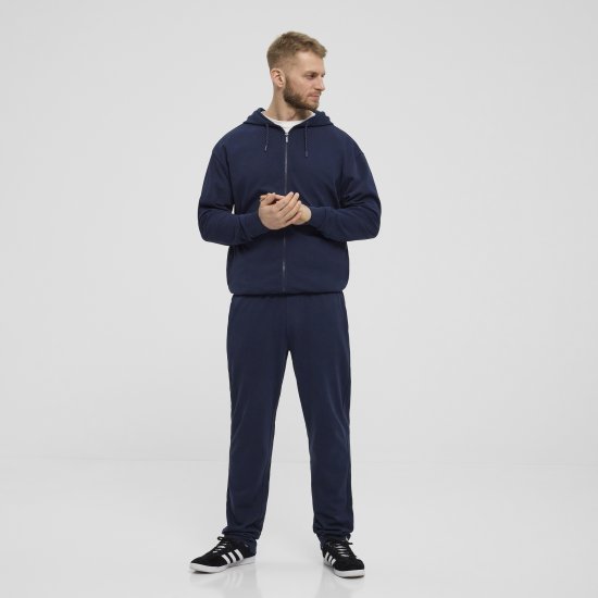 North Latitude Denim Hooded Full-Zip Sweatshirt Navy TALL - TALL puloverji - 