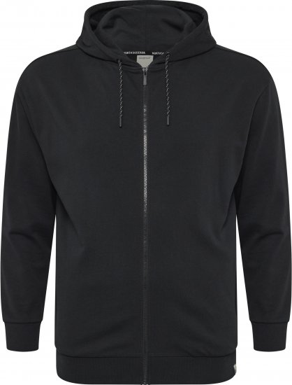 North Latitude Denim Hooded Full-Zip Sweatshirt Black TALL - TALL puloverji - 