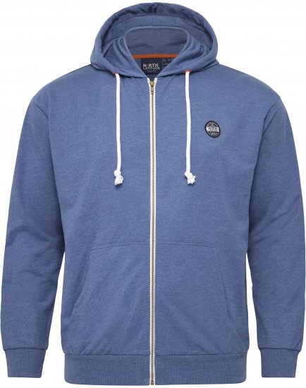 North Latitude Cardigan Hoodie Blue - Puloverji & jopice - Moški Puloverji & Jopice za Močnejše Postave