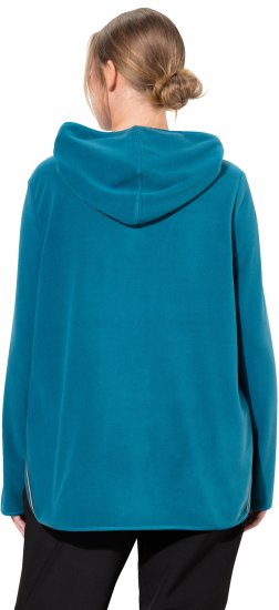 Ulla Popken Fleece Sweatshirt Hoodie Dark Petrol - Puloverji & jopice - 