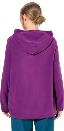 Ulla Popken Fleece Sweatshirt Hoodie Aubergine - Puloverji & jopice - 