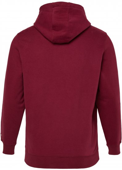 JP1880 Hoodie with Embroidery Aubergine - Puloverji & jopice - Moški Puloverji & Jopice za Močnejše Postave