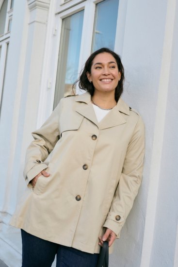 Kaffe Curve Tricia Jakna Peresno siva - Jakne & plašči - 