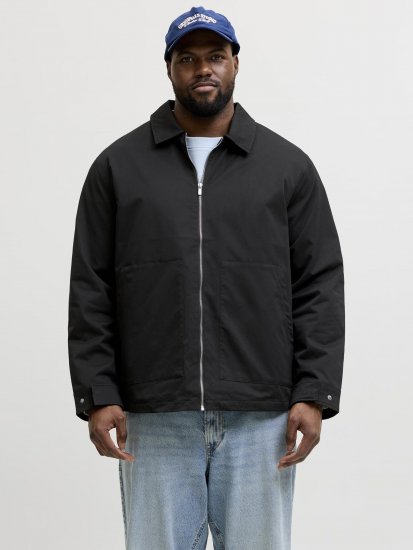 Jack & Jones Winson Worker Jacket Black - Jakne - Moške bunde za Močnejše Postave