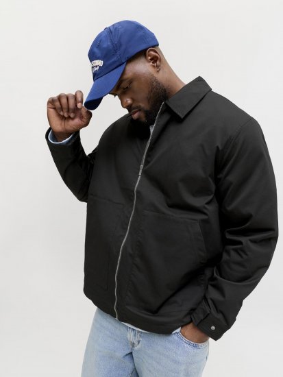 Jack & Jones Winson Worker Jacket Black - Jakne - Moške bunde za Močnejše Postave