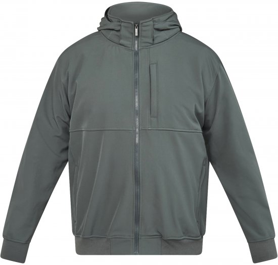 North Latitude 61301 Softshell Jakna s Snemljivo Kapuco Temno Zelena - Jakne - Moške bunde za Močnejše Postave