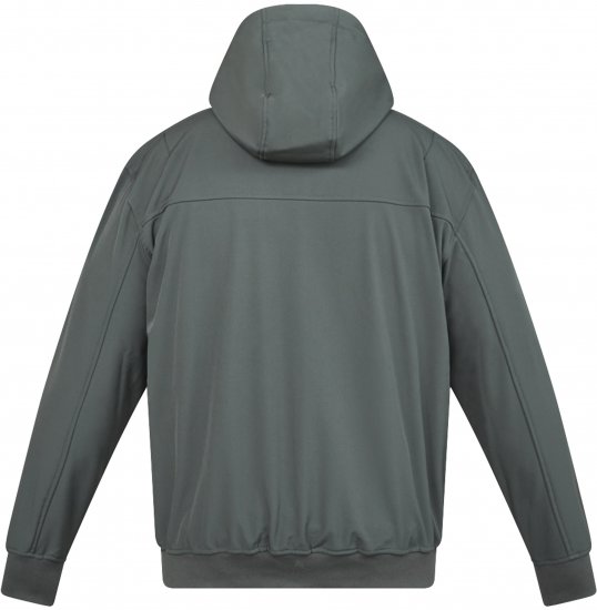 North Latitude 61301 Softshell Jakna s Snemljivo Kapuco Temno Zelena - Jakne - Moške bunde za Močnejše Postave