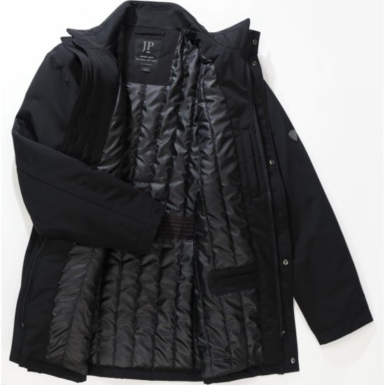 JP1880 Jacket Business Waterproof Windproof Black TALL - MOŠKA OBLAČILA MT-6XLT - DALJŠI kroji
