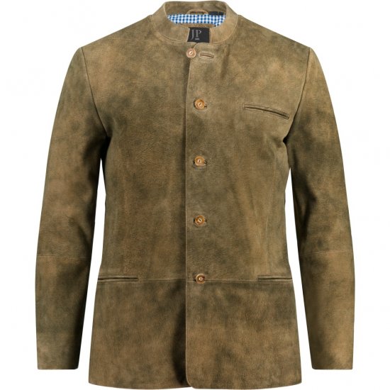 JP1880 Traditional Jacket Janker Goat Suede Brown - Svečana oblačila - Praznična in svečana oblačila – Praznujte elegantno in udobno