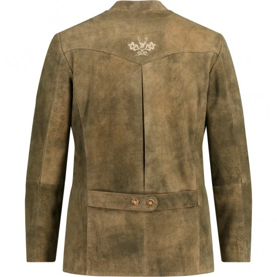 JP1880 Traditional Jacket Janker Goat Suede Brown - Svečana oblačila - Praznična in svečana oblačila – Praznujte elegantno in udobno