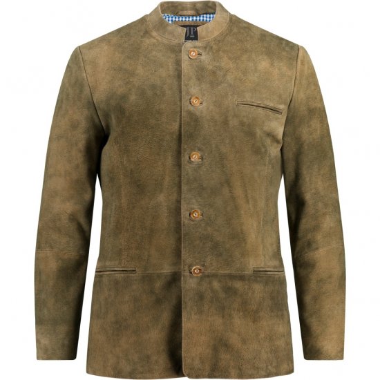 JP1880 Traditional Jacket Janker Goat Suede Brown - Svečana oblačila - Praznična in svečana oblačila – Praznujte elegantno in udobno