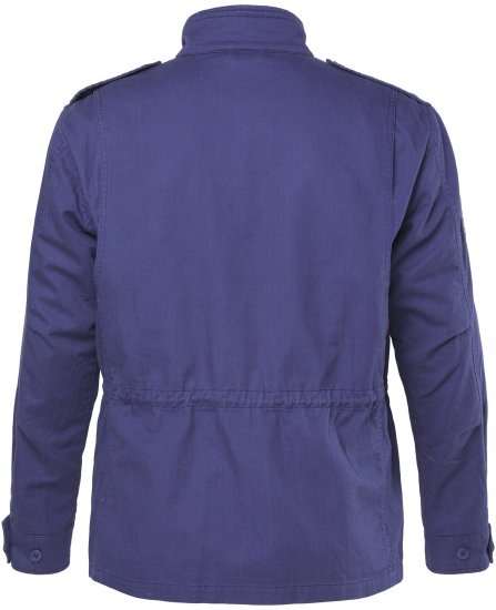 JP1880 Field Jacket with Badges Vintage Look Light Azure Blue - Jakne - Moške bunde za Močnejše Postave