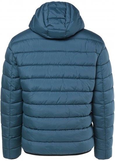 JP1880 Quilted Hooded Jacket Deep Blue - Jakne - Moške bunde za Močnejše Postave