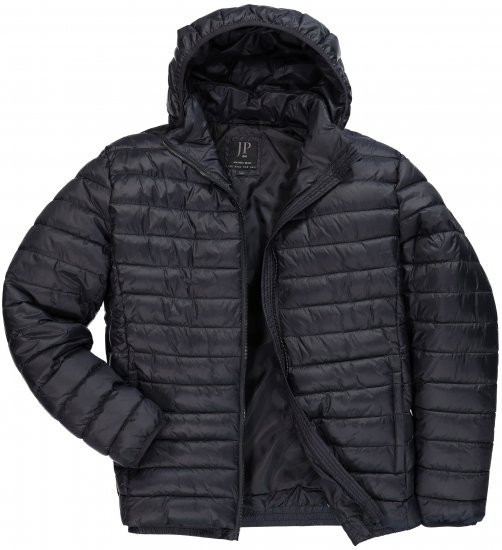 Jay-Pi Jacket Lightly Quilted Warm Black - Jakne - Moške bunde za Močnejše Postave