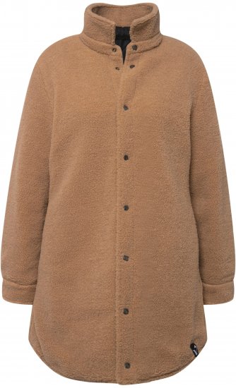 Ulla Popken Reversible Teddy Fleece Quilted Jacket Black - Jakne - 