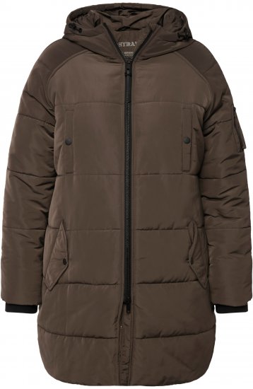 Ulla Popken HYPRAR Water Repellent Fully Lined Jacket Mocha - Jakne - 