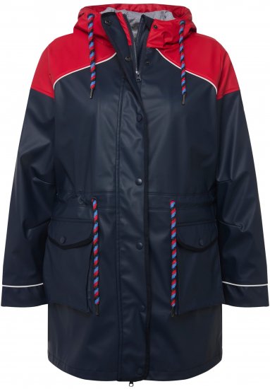 Ulla Popken HYPRAR Colorblock Triple Function Frisian Jacket Navy - Jakne - 