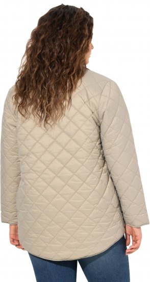 Ulla Popken Quilted Water Repellent Shirt Jacket Medium Grey - Jakne - 