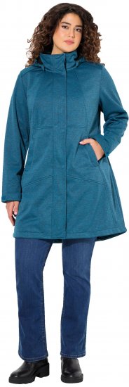 Ulla Popken HYPRAR Melange Softshell Jacket Grey Blue - Jakne - 