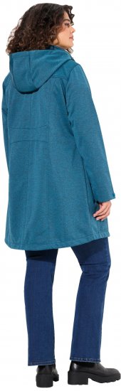 Ulla Popken HYPRAR Melange Softshell Jacket Grey Blue - Jakne - 