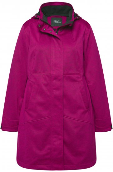 Ulla Popken HYPRAR Melange Softshell Jacket Berry - Jakne - 