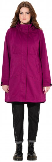 Ulla Popken HYPRAR Melange Softshell Jacket Berry - Jakne - 