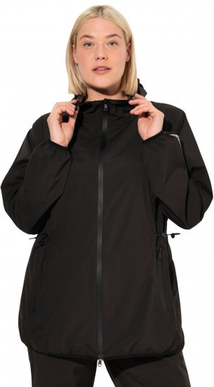 Ulla Popken Lightweight Rain Jacket Black - Jakne - 