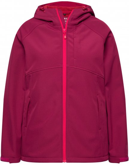 Ulla Popken Softshell Contrast Color Jacket Magenta - Jakne - 